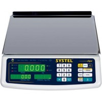 BALAN&Ccedil;A COMERCIAL DIGITAL SYSTEL CLIPSE - SUPORTA 31KG - BANDEJA EM A&Ccedil;O INOX