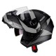 CAPACETE P/ MOTO PEELS C/ VISOR SOLAR - BASE PRETA -TM 56