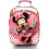MOCHILA ESCOLAR INFANTIL MINNIE MOUSE - C/ RODINHAS