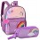 MOCHILA ESCOLAR INFANTIL COSTAS Tm G - LILAS/UNICORNIO - C/ ESTOJO DUPLO