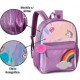 MOCHILA ESCOLAR INFANTIL CLIO - P/ COSTAS TAMANHO G - LILAS/UNICORNIO - C/ ESTOJO DUPLO