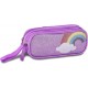MOCHILA ESCOLAR INFANTIL CLIO - P/ COSTAS TAMANHO G - LILAS/UNICORNIO - C/ ESTOJO DUPLO