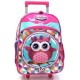 MOCHILA ESCOLAR INFANTIL GOSUPER FAIRYLAND 19L - TAMANHO G C/ RODINHAS - ROSA