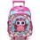 MOCHILA ESCOLAR INFANTIL GOSUPER FAIRYLAND 19L - TAMANHO G C/ RODINHAS - ROSA