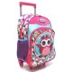MOCHILA ESCOLAR INFANTIL GOSUPER FAIRYLAND 19L - TAMANHO G C/ RODINHAS - ROSA