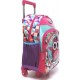 MOCHILA ESCOLAR INFANTIL GOSUPER FAIRYLAND 19L - TAMANHO G C/ RODINHAS - ROSA