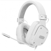 FONE DE OUVIDO GAMER C/ MICROFONE SADES - BRANCO -  20MW 102DB