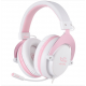 FONE DE OUVIDO GAMER C/ MICROFONE SADES - ROSA E BRANCO -  20MW 98DB