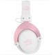 FONE DE OUVIDO GAMER C/ MICROFONE SADES - ROSA E BRANCO -  20MW 98DB