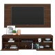 RACK COM PAINEL PARA TV 65 MULTIMOVEIS - C/ 3 PRATELEIRAS E 2 PORTAS - MDP