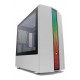 GABINETE GAMER EM VIDRO TEMPERADO BRANCO GALLATIC