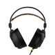 HEADSET GAMER GSHIELD - C/ ARCO REGULAVEL E MICROFONE INTEGRADO - PRETO/DOURADO