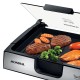 CHAPA E GRILL MONDIAL PREMIUM  C/ COLETOR DE GORDURA -  PRETA INOX - 1270W