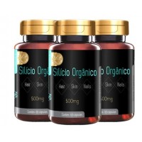 SUMPLEMENTO SILICIO ORGANICO -500MG -60 CAPS - 3UND