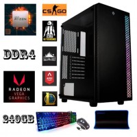GABINETE GAMER PLED RGB 16GB RAM HD SSD 240GB AMD RYZEN 4 HDMI WIN10 