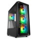 GABINETE GAMER SHARKOON C/ LATERAL DE VIDRO 4X COOLER FAN