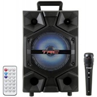 CAIXA DE SOM PORTATIL ATIVA TRC LED - C/ BLUETOOTH E USB 150W RMS