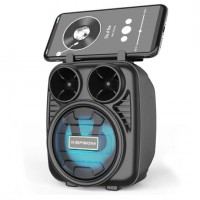 CAIXA DE SOM PORTATIL KAPBOM 8W PRETO - ENTRADAS USB/TF/FM