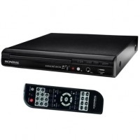 DVD PLAYER MONDIAL PRETO BIVOLT C/ CONTROLE - CONEXOES USB E RCA