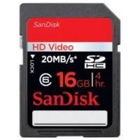 CARTAO DE MEMORIA SANDISK SDHC 16GB COM 20 MB/S 