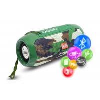 CAIXA DE SOM BLUETOOTH PORTATIL SHUTT 20W RESISTENTE A AGUA - CAMUFLADA