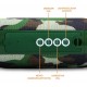 CAIXA DE SOM BLUETOOTH PORTATIL SHUTT 20W RESISTENTE A AGUA - CAMUFLADA