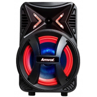 CAIXA DE SOM AMVOX 180W RMS BIVOLT PRETA - 4HRS DE BATERIA