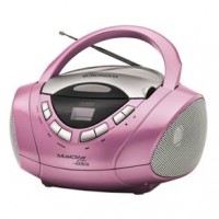 RADIO CD PLAYER PORTATIL MONDIAL - ROSA