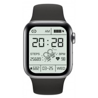 SMARTWATCH RELOGIO INTELIGENTE BLUETOOTH PRETO - C/ MONITOR CARDIACO