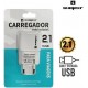 FONTE DE CARREGADOR 2.1A USB 5V