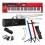 KIT TECLADO SINTETIZADOR ROLAND 61 TECLAS 1000 SONS C/ USB - VERMELHO