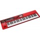 KIT TECLADO SINTETIZADOR ROLAND 61 TECLAS 1000 SONS C/ USB - VERMELHO