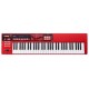 KIT TECLADO SINTETIZADOR ROLAND 61 TECLAS 1000 SONS C/ USB - VERMELHO