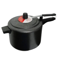 PANELA DE PRESSAO 4.5L COURA&Ccedil;A PRETA - ALUMINIO