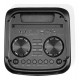 CAIXA DE SOM BLUETOOTH 850W RMS 2 ALTO FALANTES TWEETER LED USB CARTÃO SD CONTROLE REMOTO MICROFONE COM FIO TRC