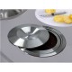 LIXEIRA BALDE DE EMBUTIR 5L COM TAMPA - INOX