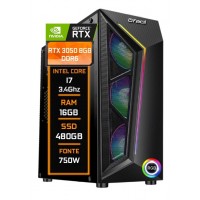 PC GAMER INTEL CORE I7  RTX 3050 8GB RAM HD SSD 480GB FONTE 750W WIN 11