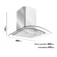 COIFA EXAUSTORA DE PAREDE 90CM LED 220W PLATINUM - INOX