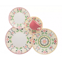 APARELHO DE JANTAR CHA 20 PE&Ccedil;AS BIONA CERAMICA REDONDO ACTUAL