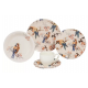 APARELHO DE JANTAR CHA 20 PEÇAS HAUS CERAMICA  REDONDO SOHO 