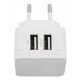 FONTE CARREGADOR DE PAREDE 2 USB 3.4A BIVOLT USB GEONAV - BRANCO
