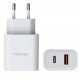FONTE CARREGADOR UNIVERSAL ULTRA RAPIDO USB 3.0/USB-C 20W GEONAV - BRANCO