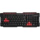 TECLADO GAMMER MULTIMIDIA USB PRETO/VERMELHO