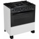 FOGAO A GAS 5 BOCAS MANUAL ESMALTEC BIVOLT BRANCO
