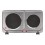 FOGAO ELETRICO DUO 2 BOCAS 2400W TELEFUNKEN - INOX