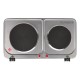 FOGAO ELETRICO DUPLO 2 BOCAS 2400W TELEFUNKEN - INOX