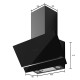 COIFA EXAUSTOR DE PAREDE 90CM CONTROLE MOVIMENTO MUELLER 110V - PRETO