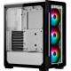 GABINETE GAMER MID TOWER RGB LATERAL E FRONTAL VIDRO COM FAN CORSAIR BRANCO