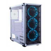 GABINETE GAMER MID TOWER RGB LATERAL E FRONTAL VIDRO BRANCO REDRAGON
