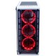 GABINETE GAMER MID TOWER RGB LATERAL E FRONTAL VIDRO BRANCO REDRAGON